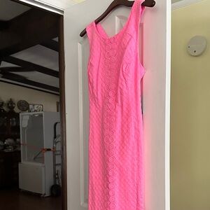 Crown & Ivy Vibrant Pink Sleeveless Dress